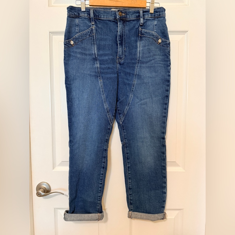We The Free | Free People Baggy Blue Denim Jeans Sz 30